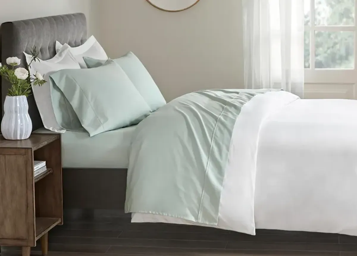 Beautyrest Wrinkle Resistant Cotton Sateen Sheet Set - Seafoam - King