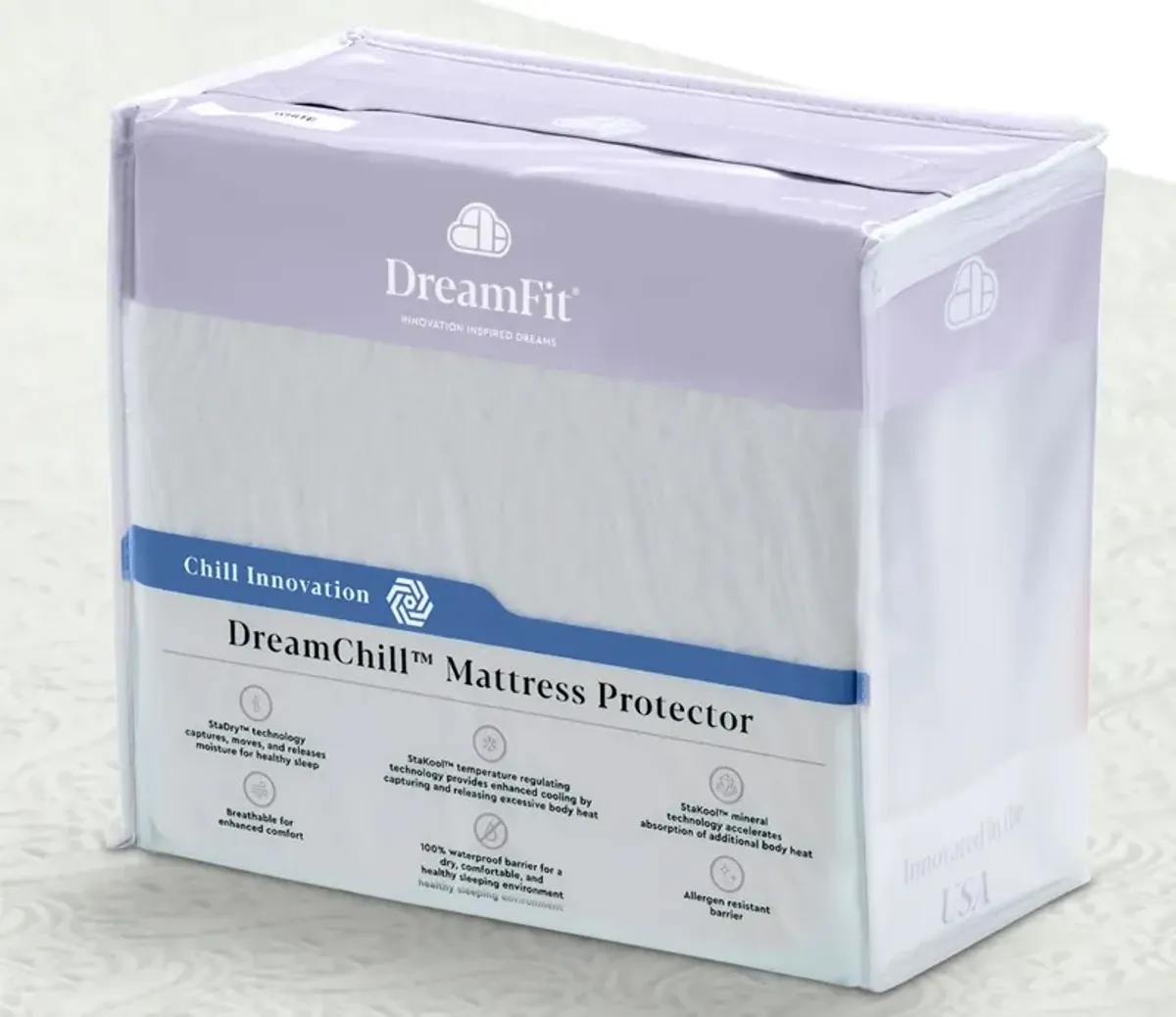 DreamFit DreamChill Waterproof Mattress Protector - Twin