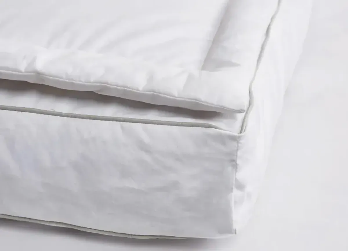 Martha Stewart 3-Inch White Down Top Featherbed Topper - Twin