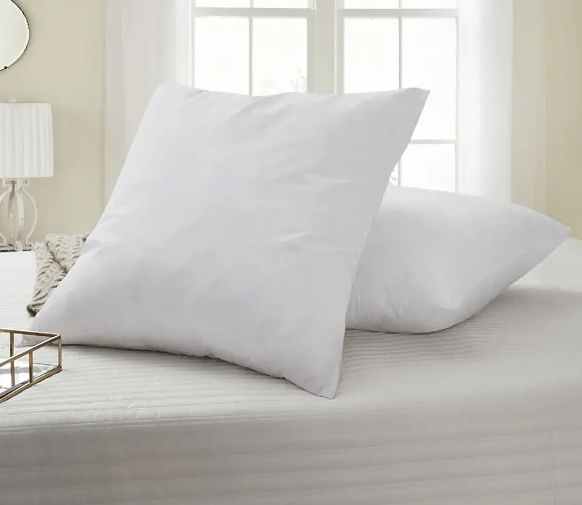 Serta Feather Euro Square Pillow 2-Pack - Euro