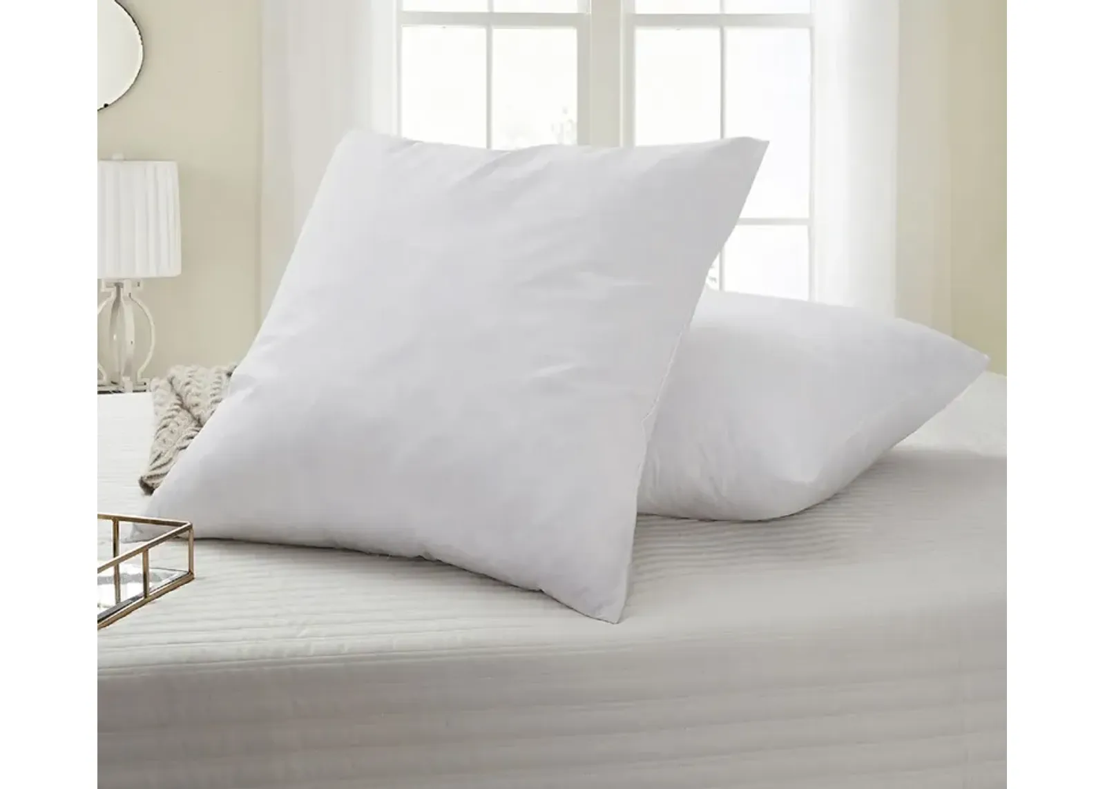 Serta Feather Euro Square Pillow 2-Pack - Euro