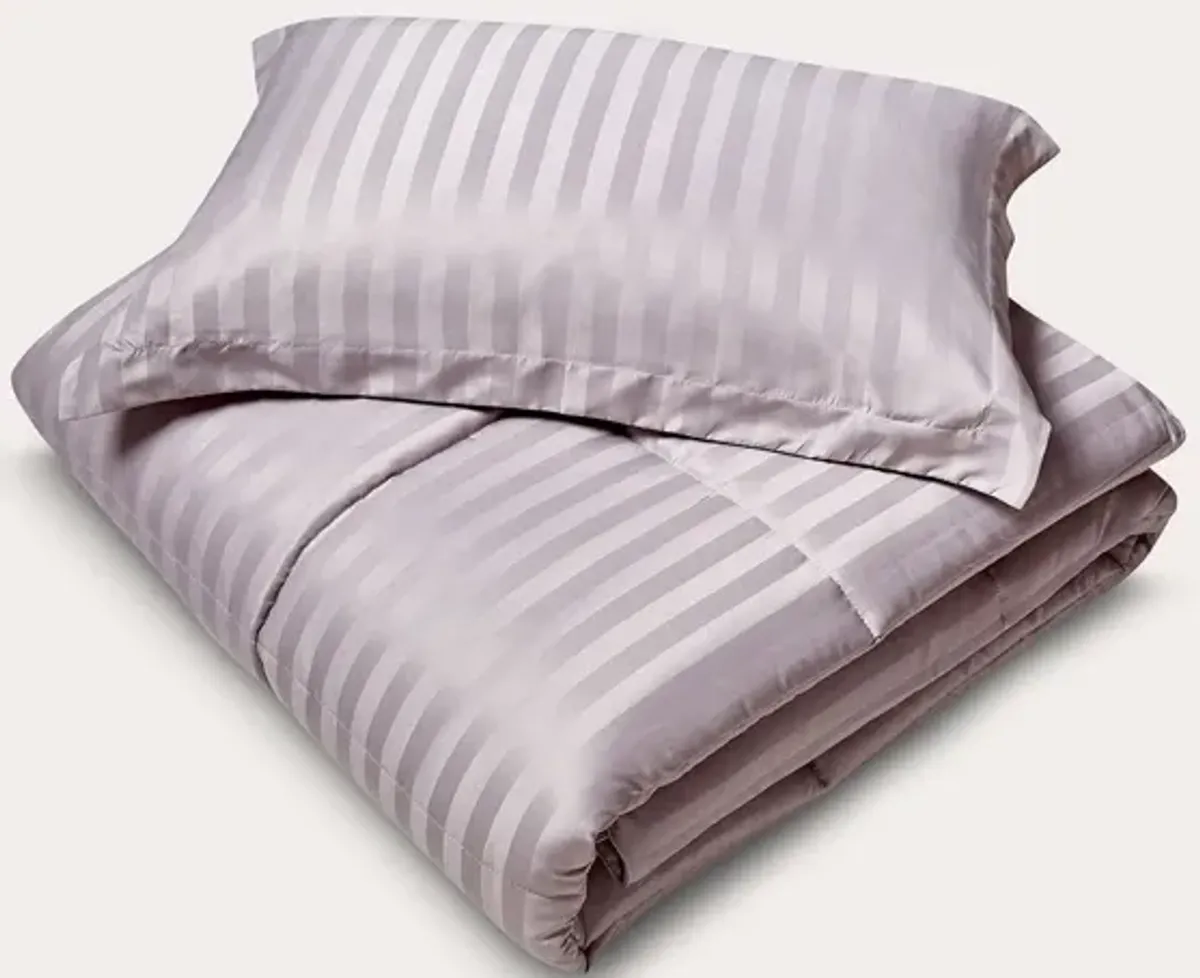 Kathy Ireland Home Kathy Ireland Reversible Down Alternative Comforter Set - Platinum - Twin