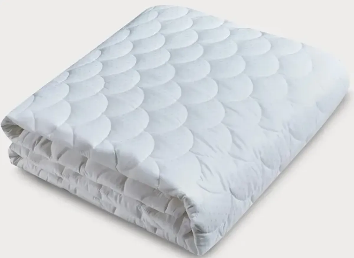 Blue Ridge Home Fashions Blue Ridge Home Damask Dot Cotton Top Mattress Pad - Queen