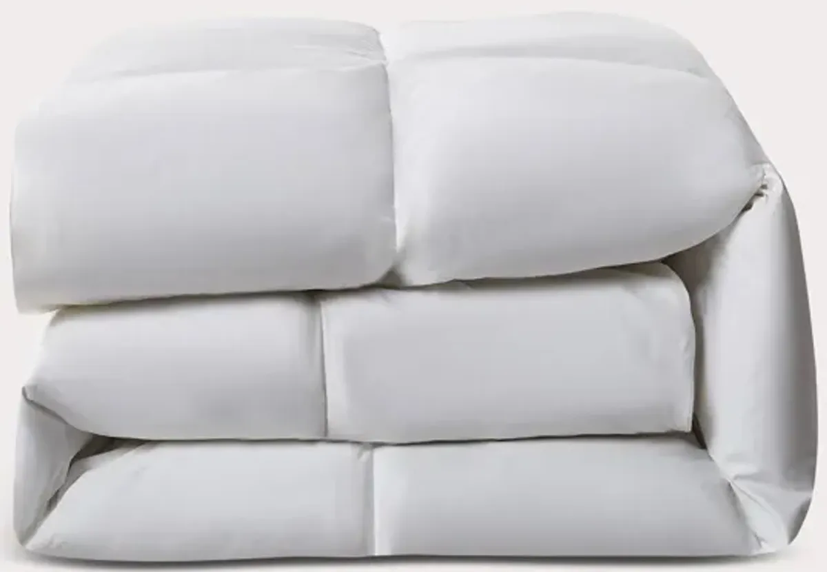 Serta All Season White Goose Feather and Down Fiber Comforter - King