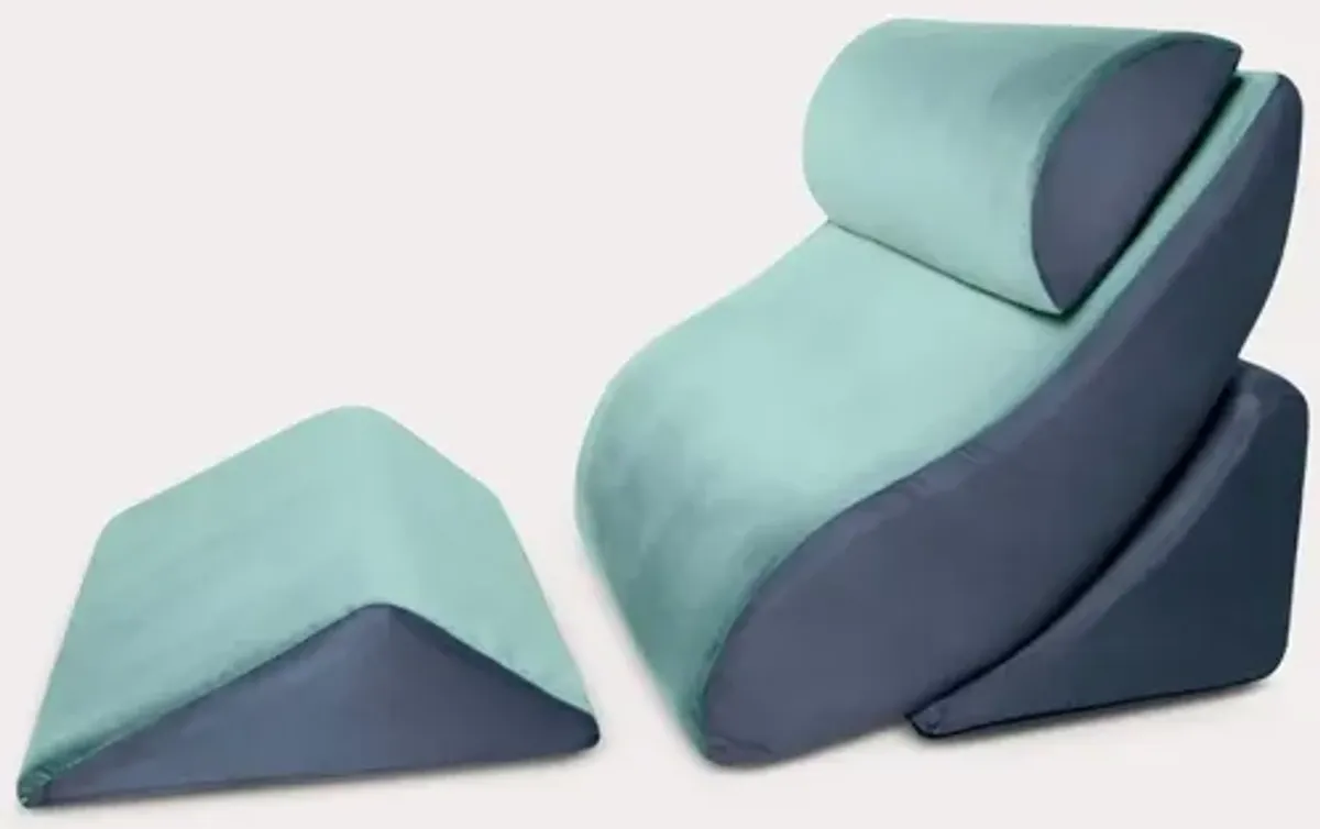 Avana Orthopedic Support Wedge Pillow System - Memory Foam - Sage/Grey - Wedge