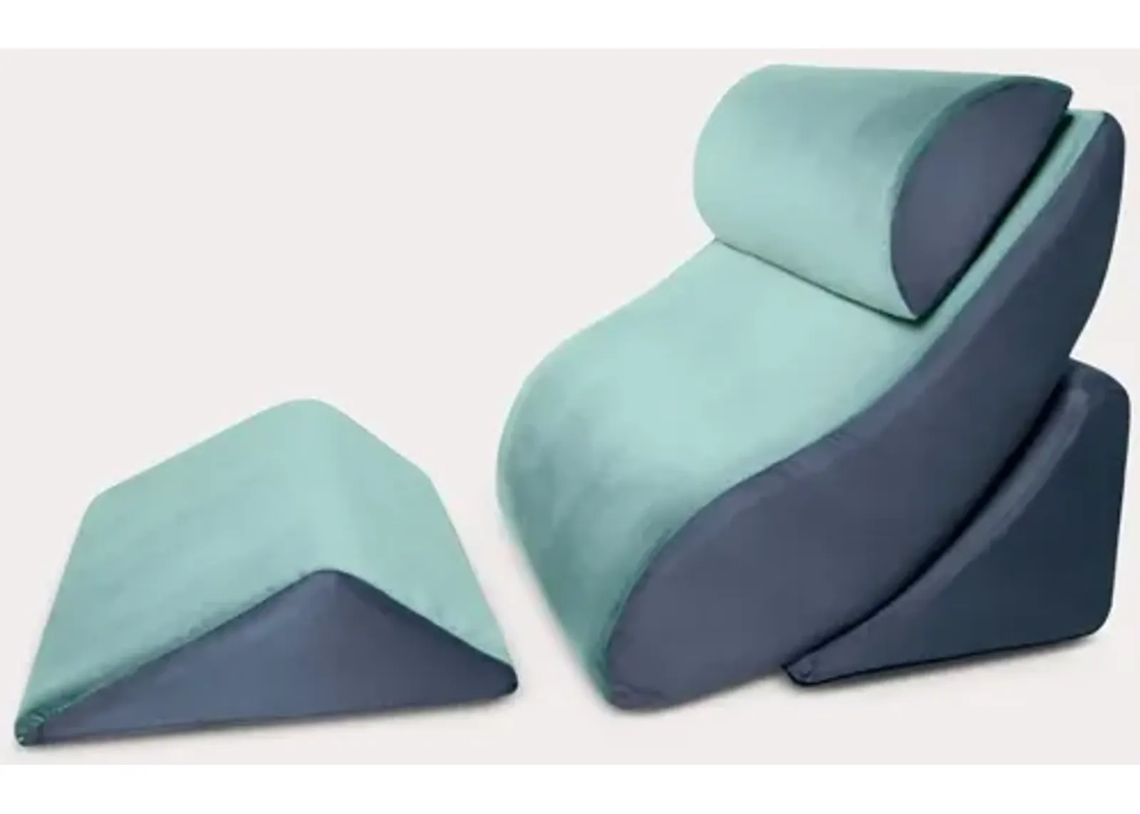 Avana Orthopedic Support Wedge Pillow System - Memory Foam - Blue/Grey - Wedge