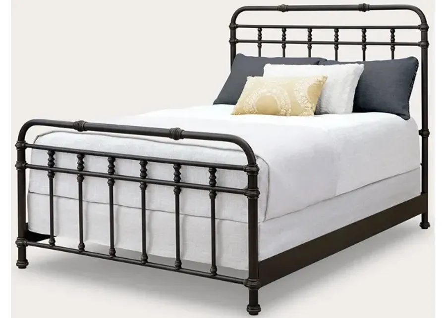 Wesley Allen Laredo Iron Bed with Metal Profile Frame Handcrafted - Queen