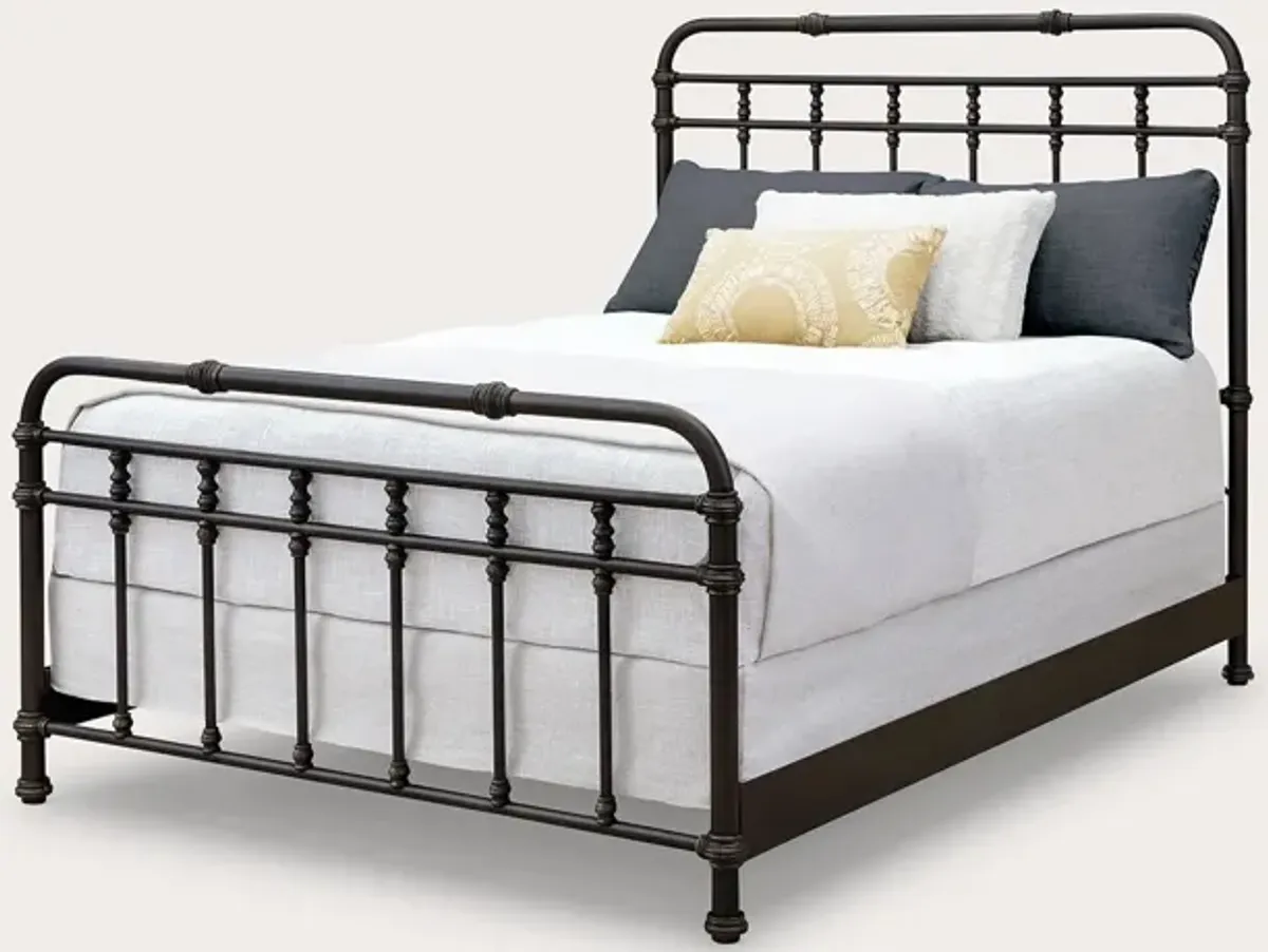 Wesley Allen Laredo Iron Bed with Metal Profile Frame Handcrafted - Queen