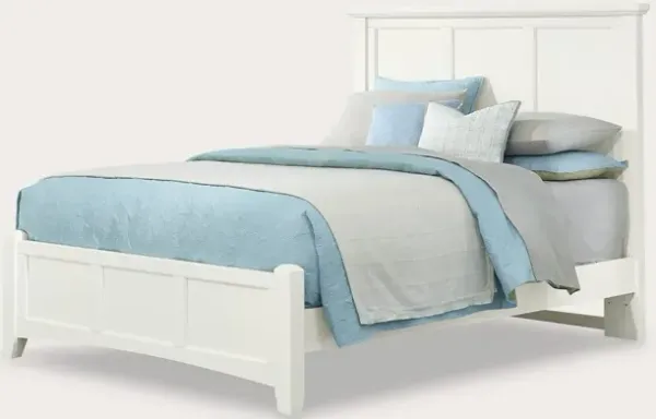 Vaughan Bassett Bonanza Mansion White Low Profile Panel Bed Handcrafted - Queen