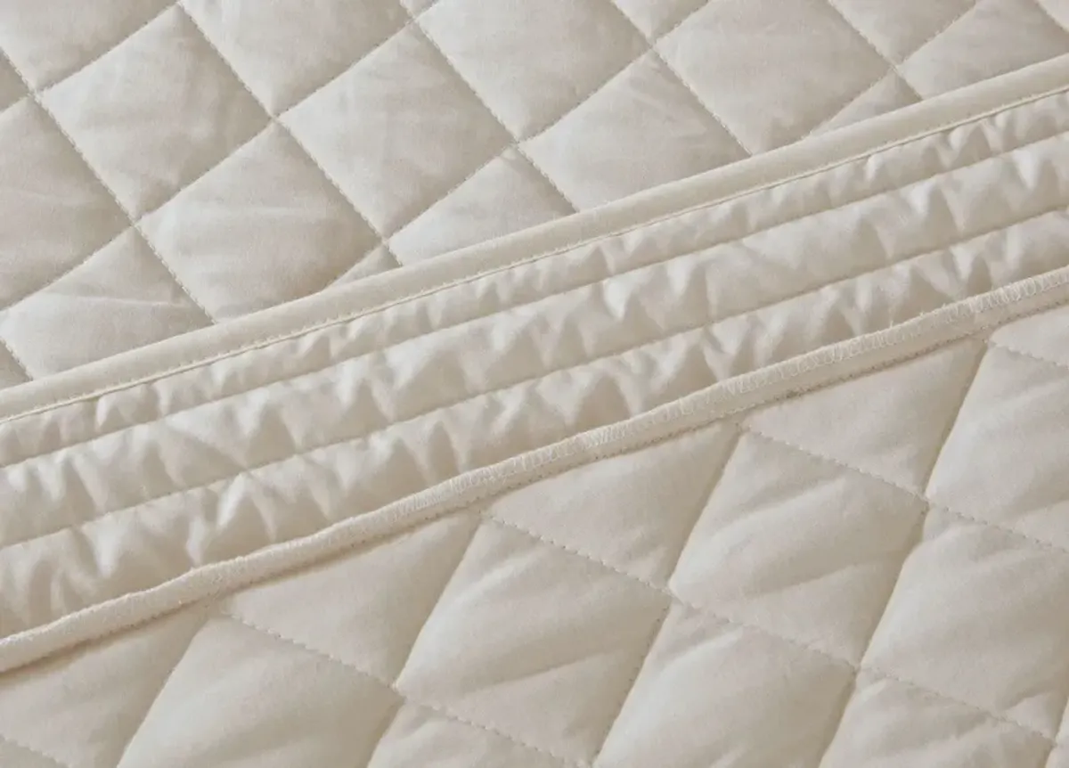 Madison Park Breanna Tailored Quilted Cotton 4-Piece Bedspread Set