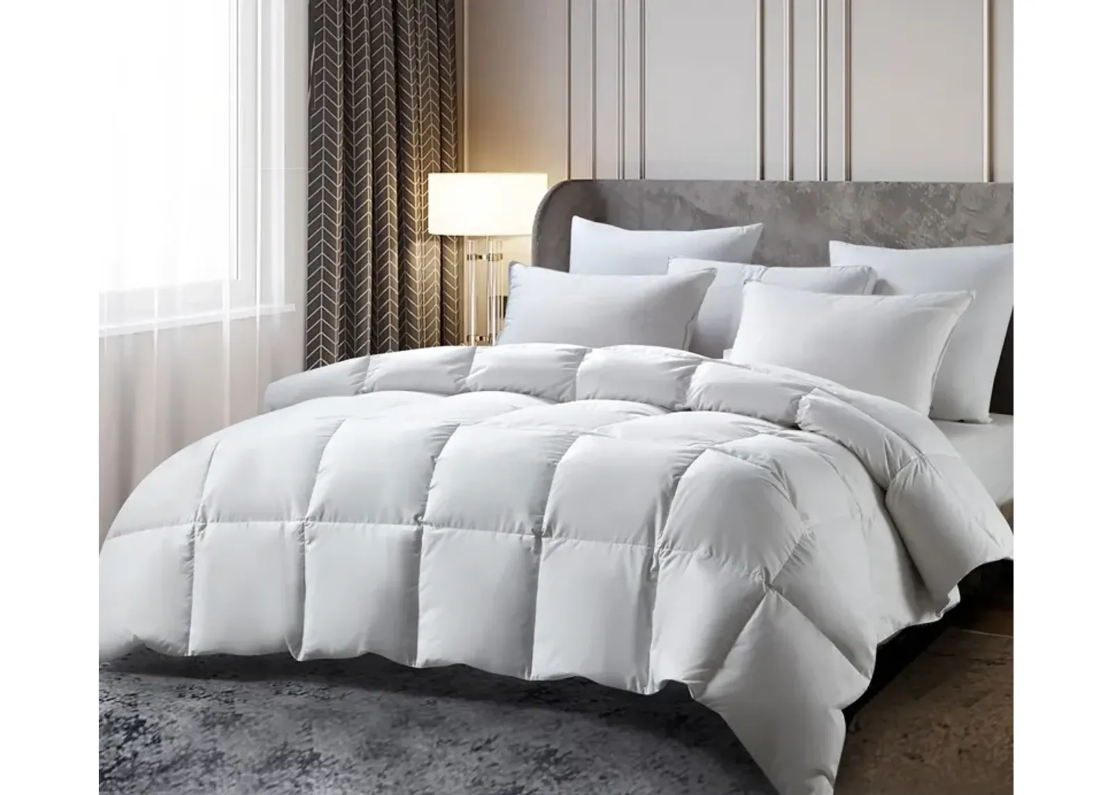 Beautyrest Cotton All Season RDS Feather and Down Comforter - Twin