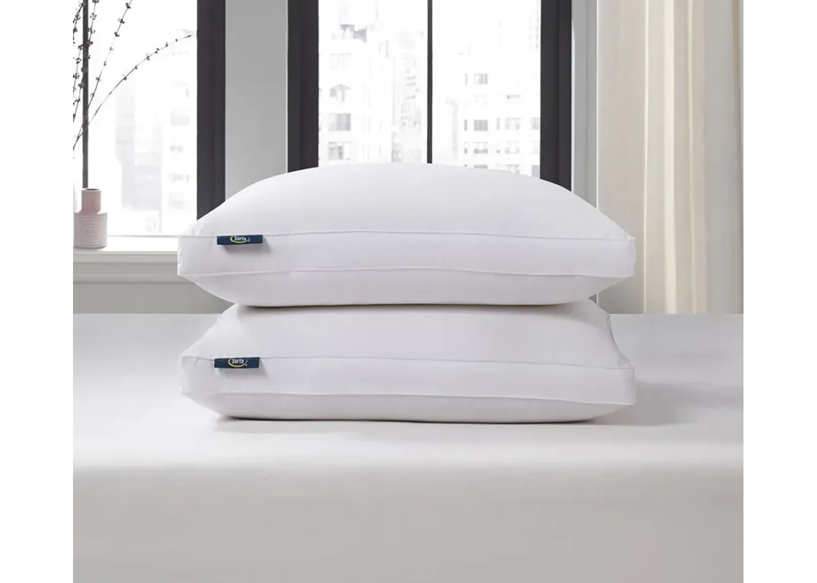 Serta Tencel Cotton European Down Pillow - Jumbo