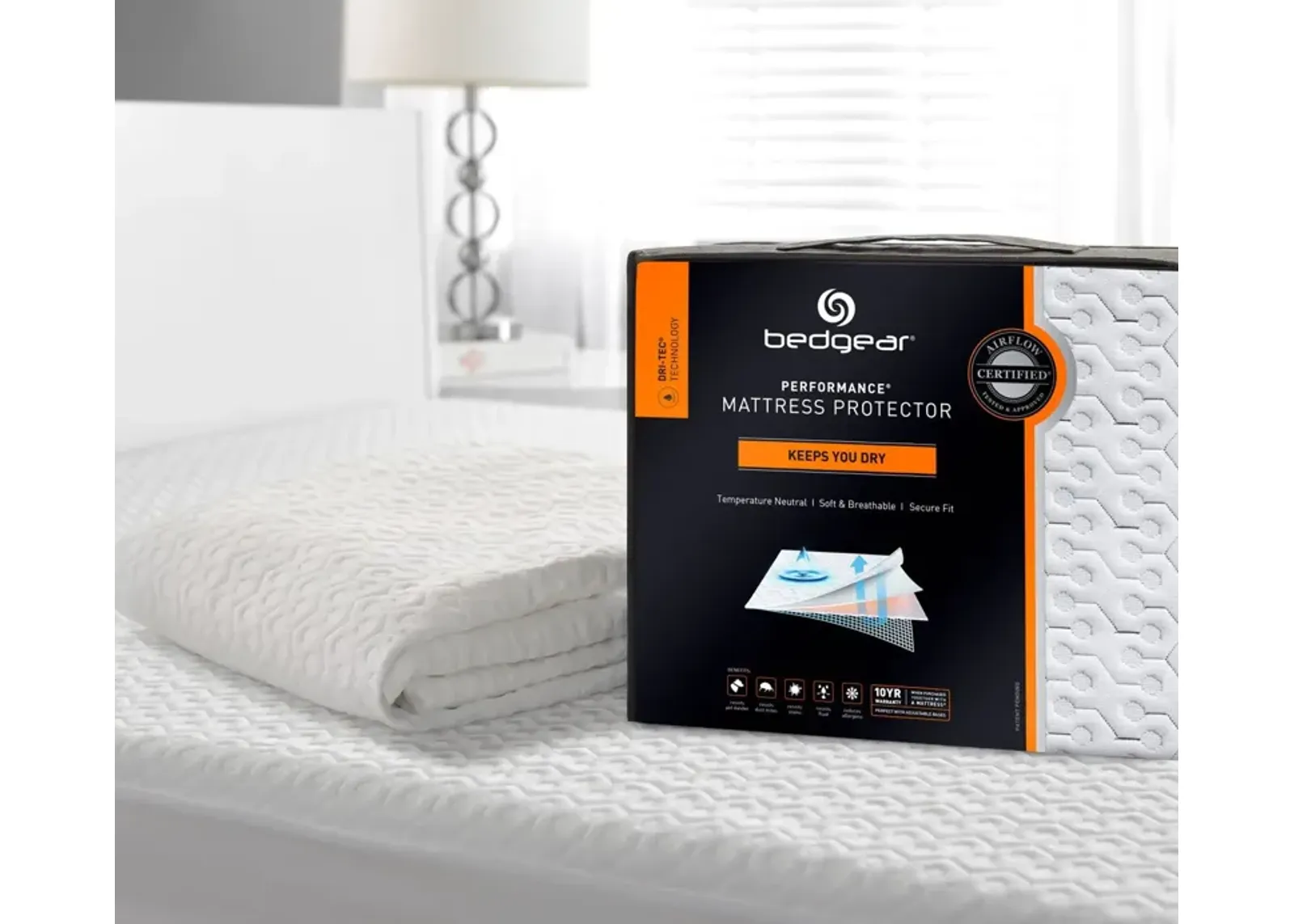 Bedgear Dri-Tec Moisture Wicking Mattress Protector - Twin