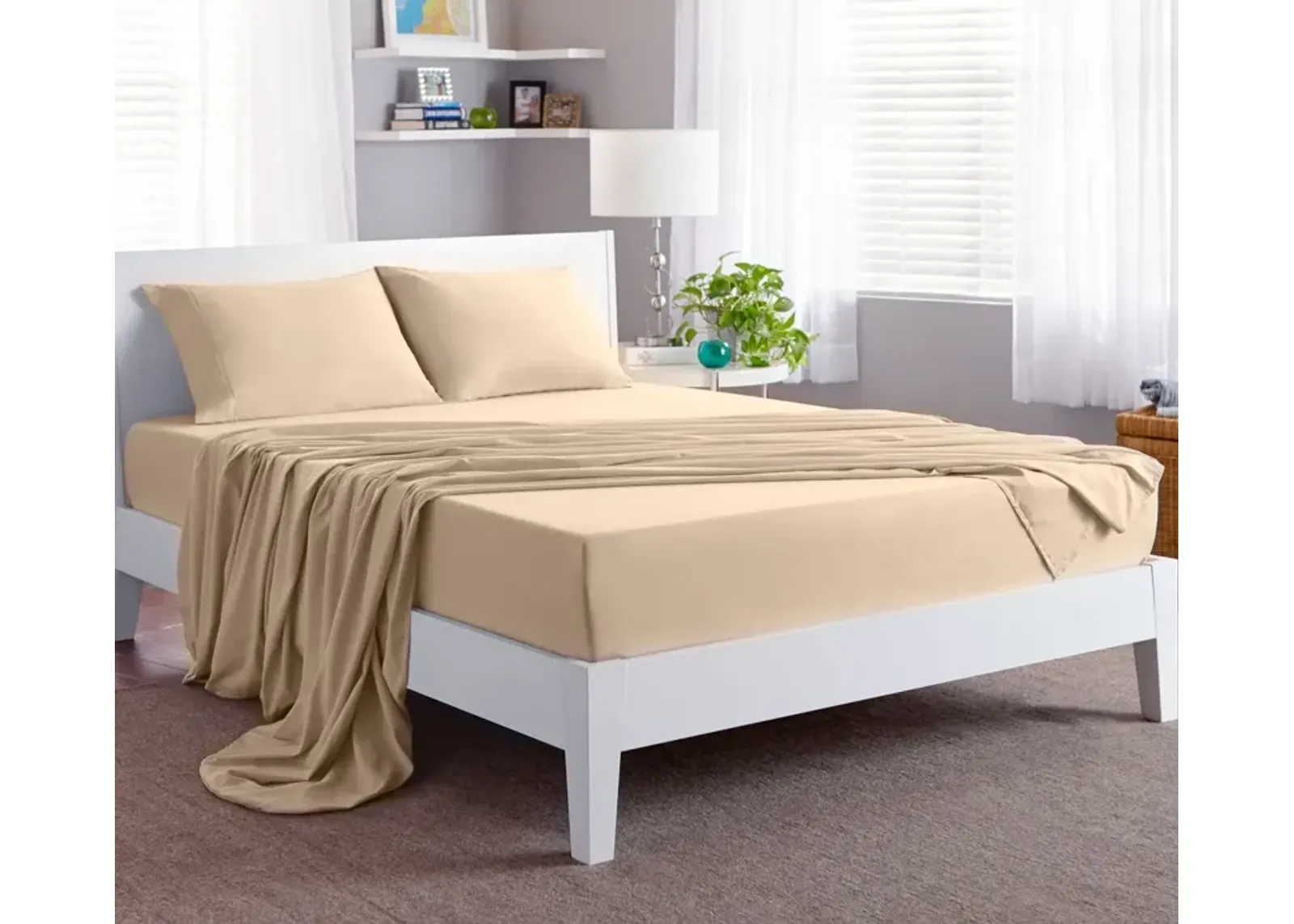 Bedgear Basic Sheet Set - Sand - Twin