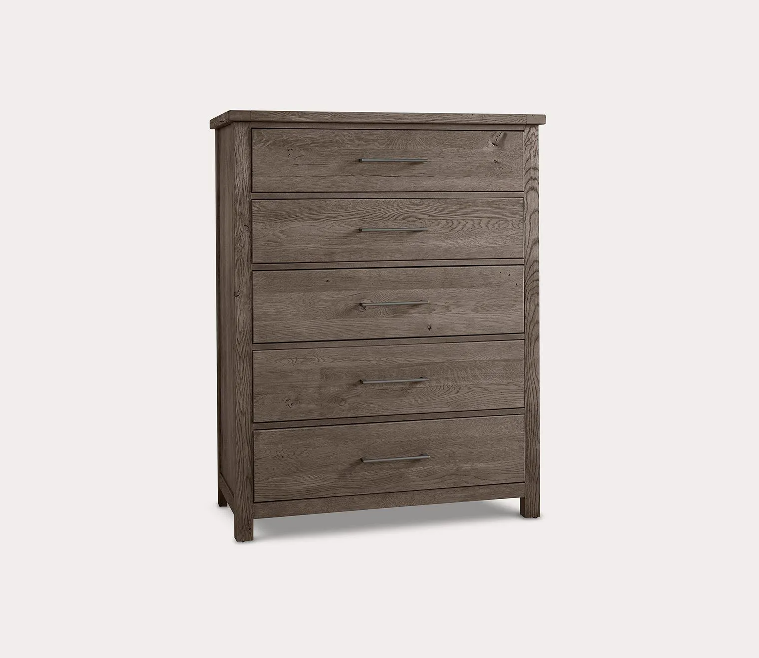 Vaughan Bassett Dovetail Mystic Grey 5-Drawer Wood Chest