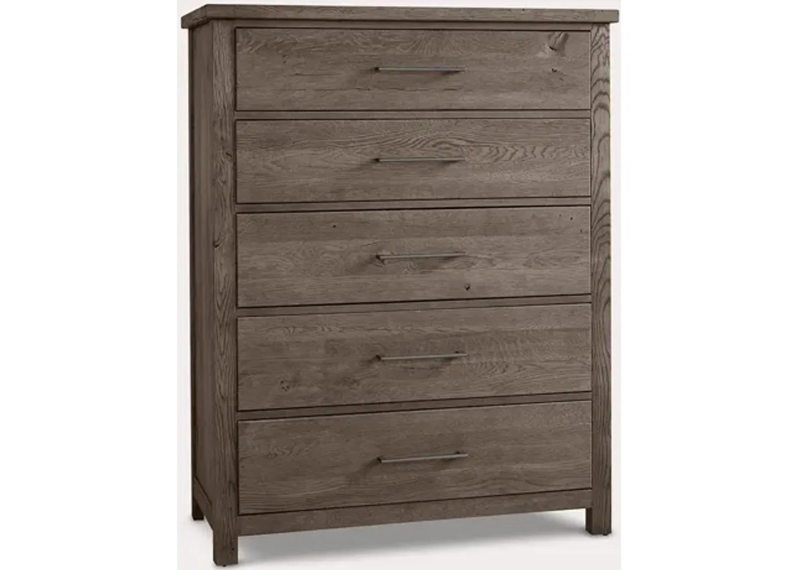 Vaughan Bassett Dovetail Mystic Grey 5-Drawer Wood Chest