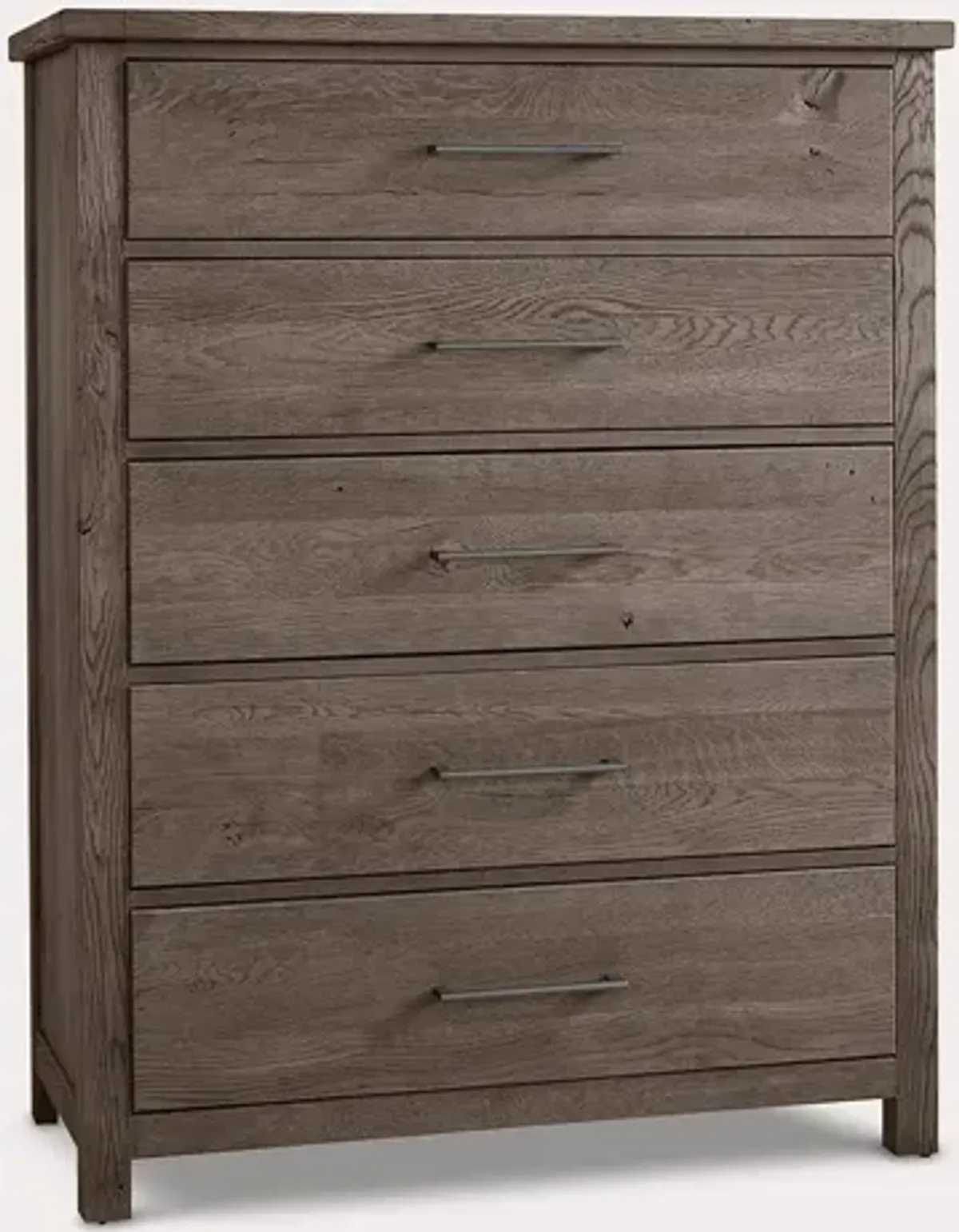 Vaughan Bassett Dovetail Mystic Grey 5-Drawer Wood Chest