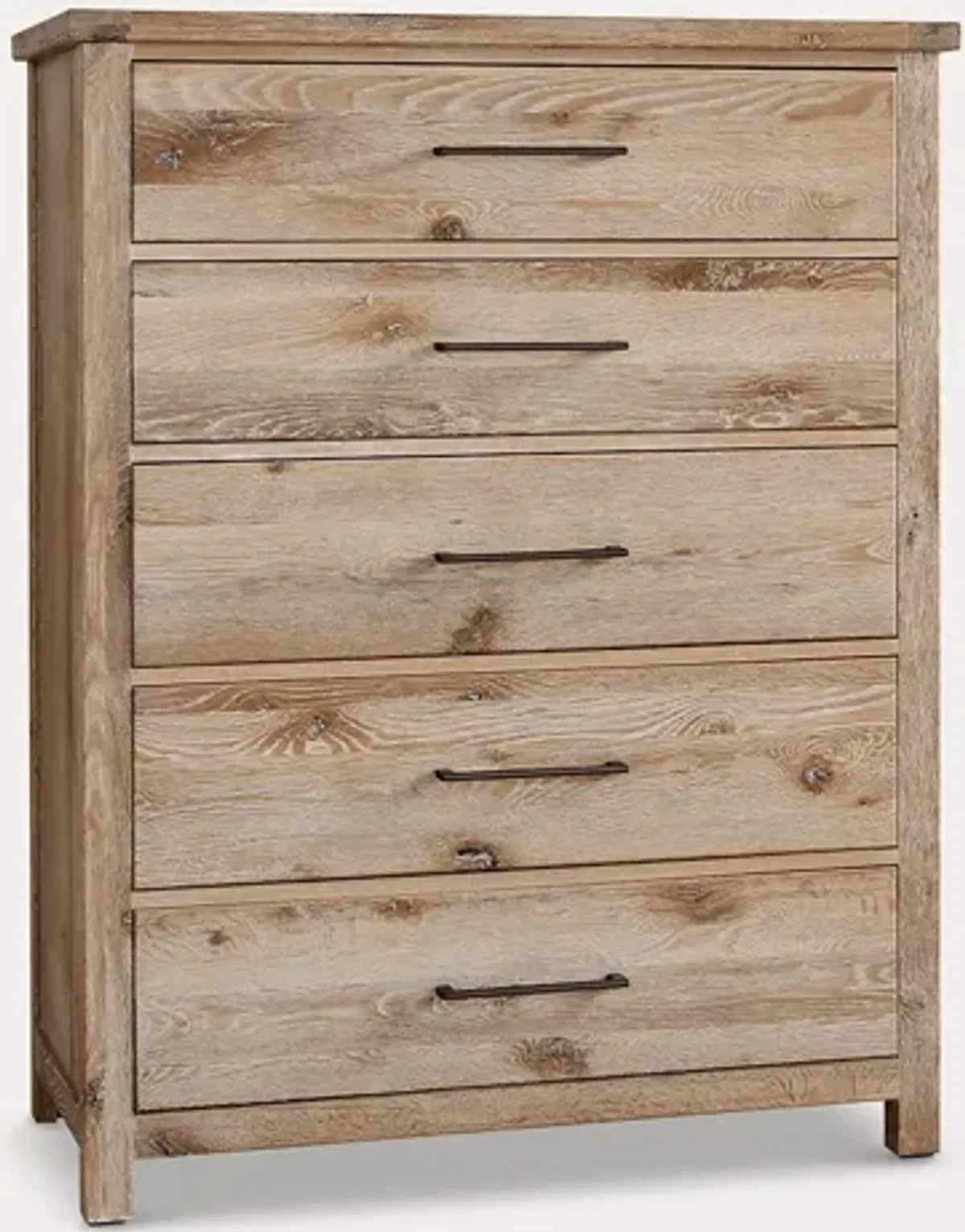 Vaughan Bassett Dovetail Sun Bleached White 5-Drawer Wood Chest