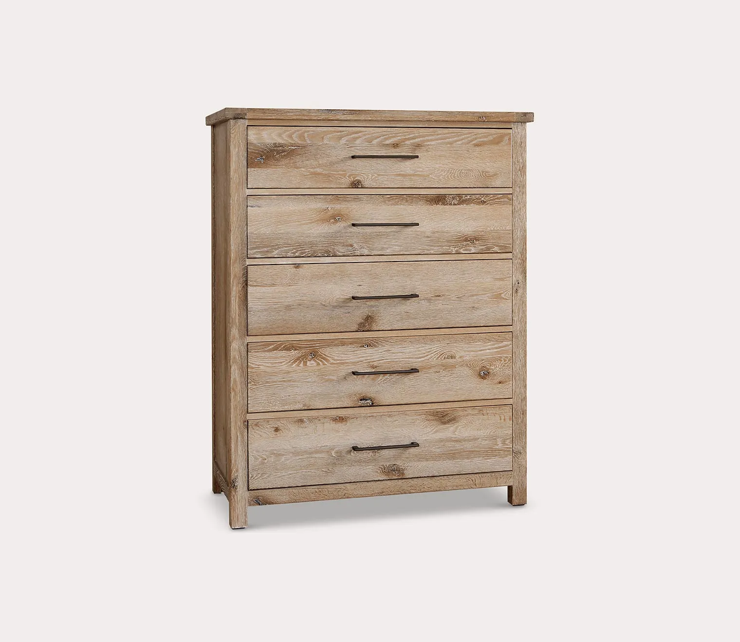 Vaughan Bassett Dovetail Sun Bleached White 5-Drawer Wood Chest