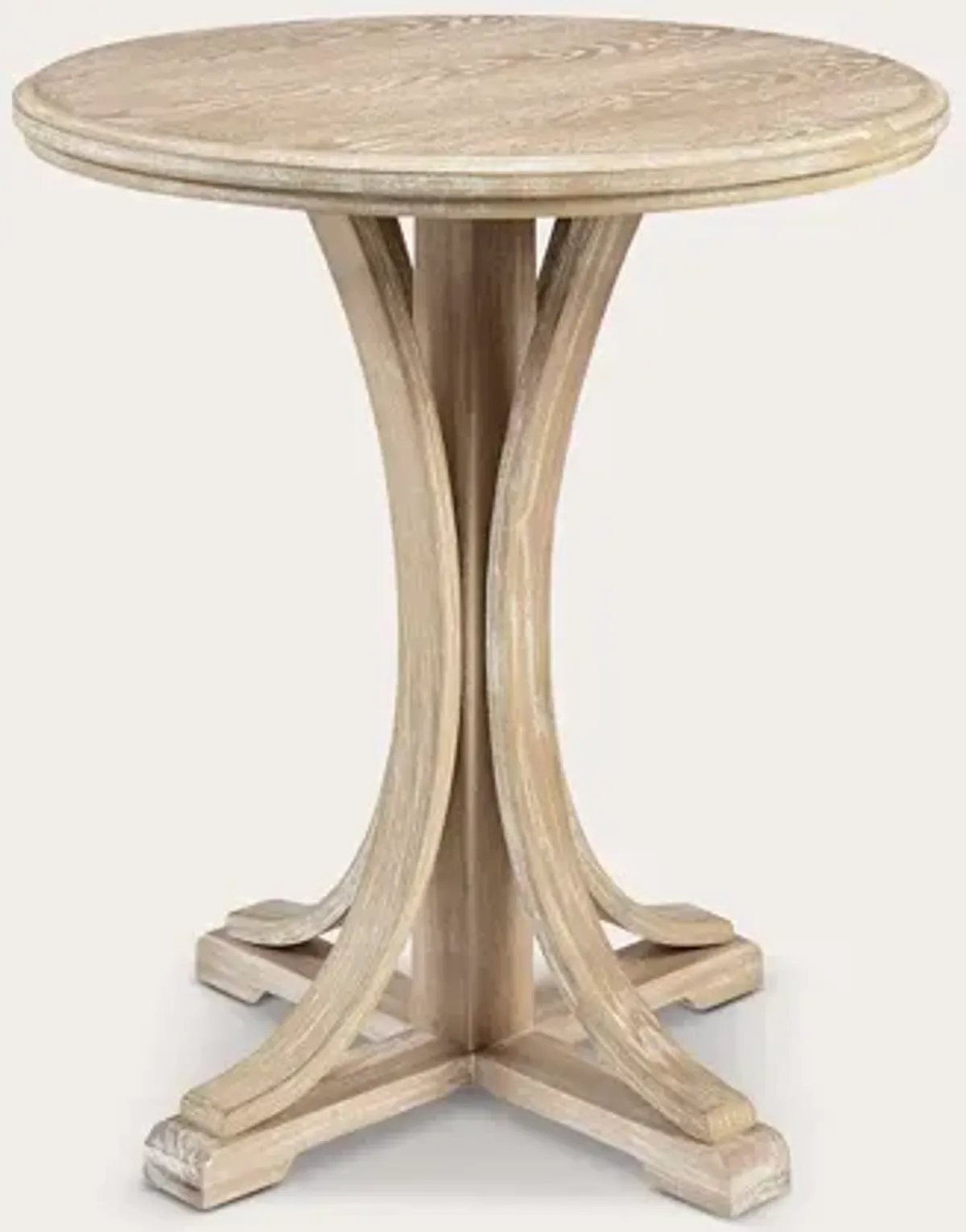 Martha Stewart Fatima Round Wood Accent Table