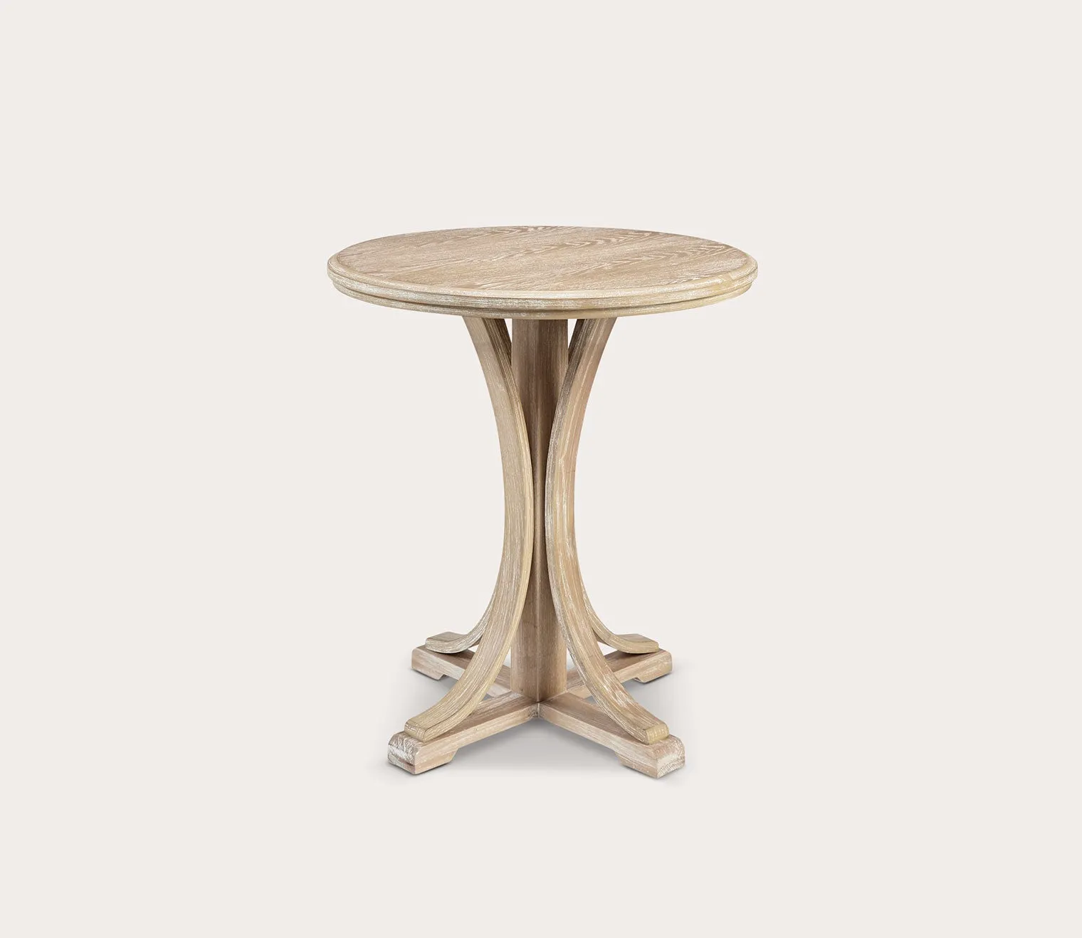 Martha Stewart Fatima Round Wood Accent Table