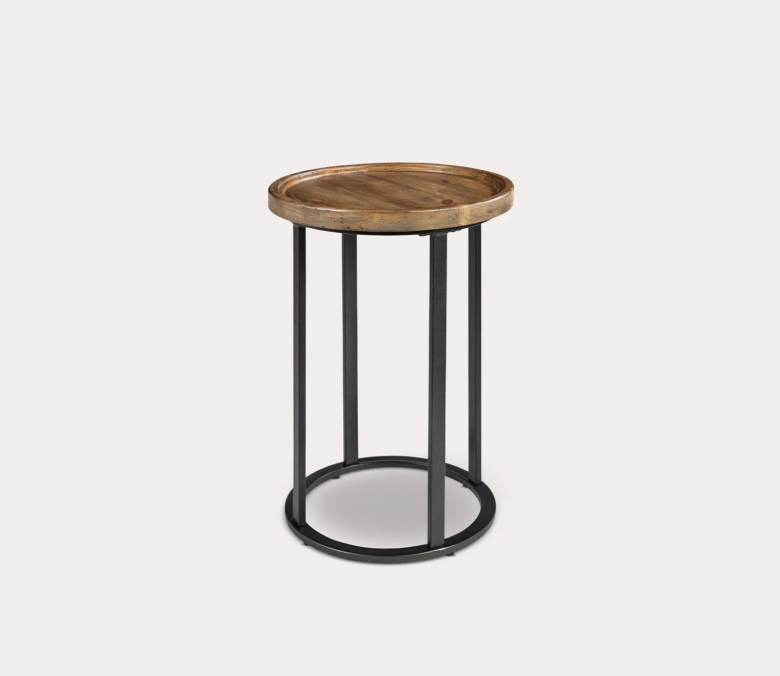 Martha Stewart Irisa Round Wood Accent Table