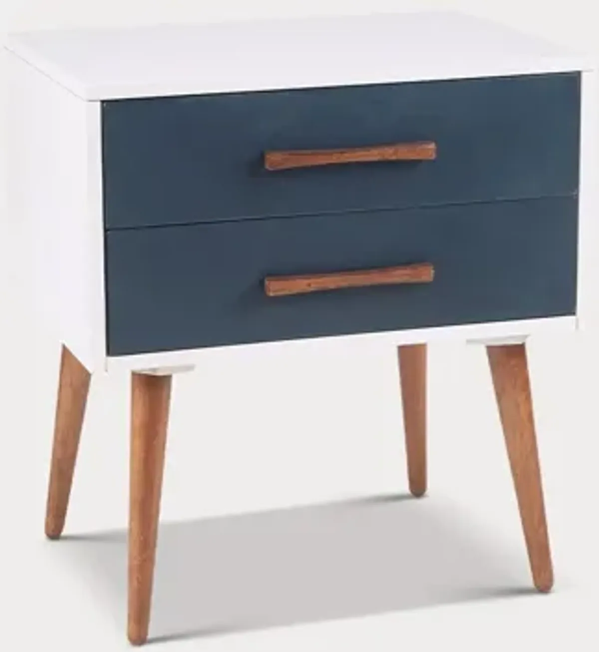 INK + IVY Ink & Ivy Jeremy White 2-Drawer Storage Nightstand