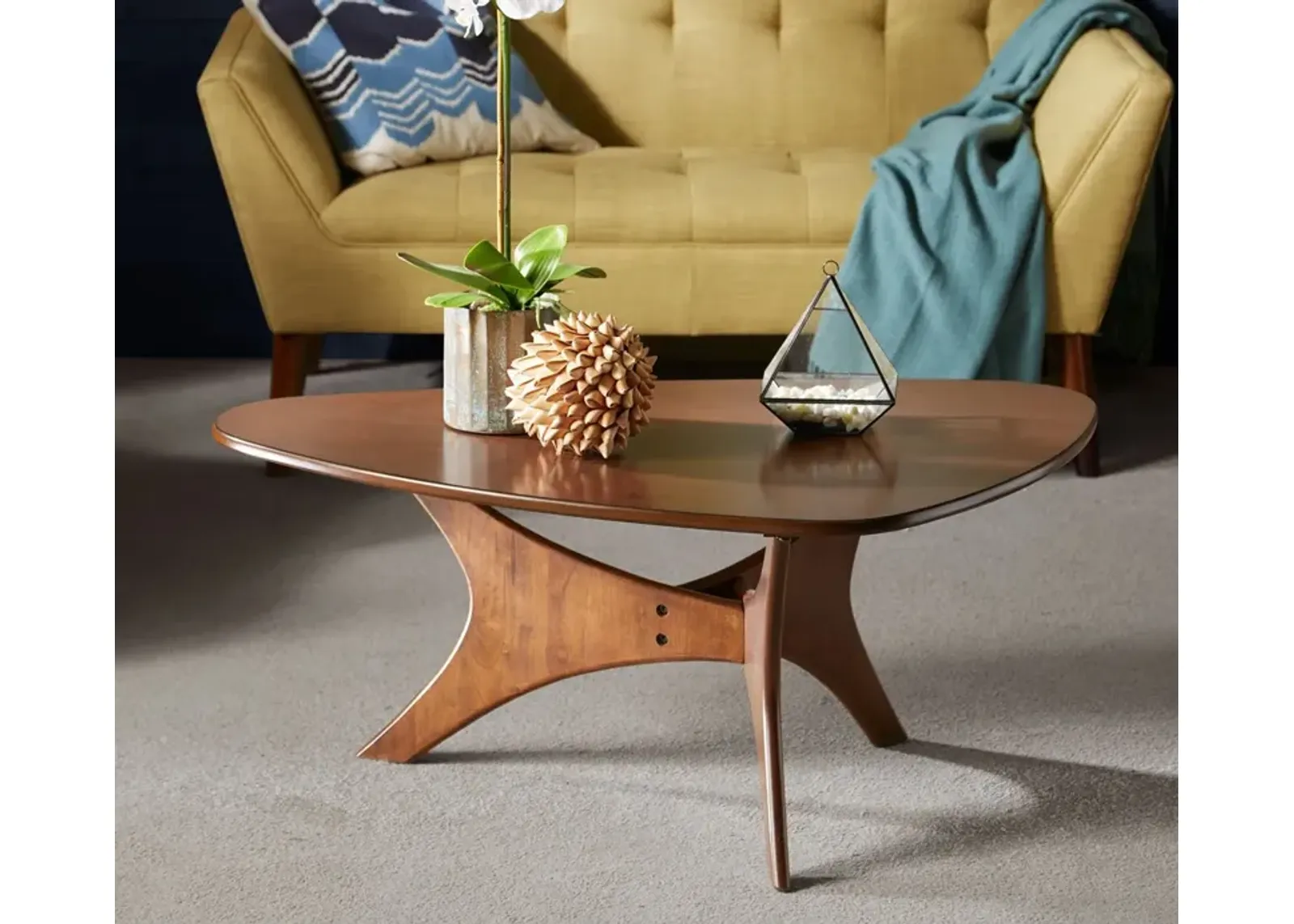 INK + IVY Ink & Ivy Blaze Triangle Wood Coffee Table