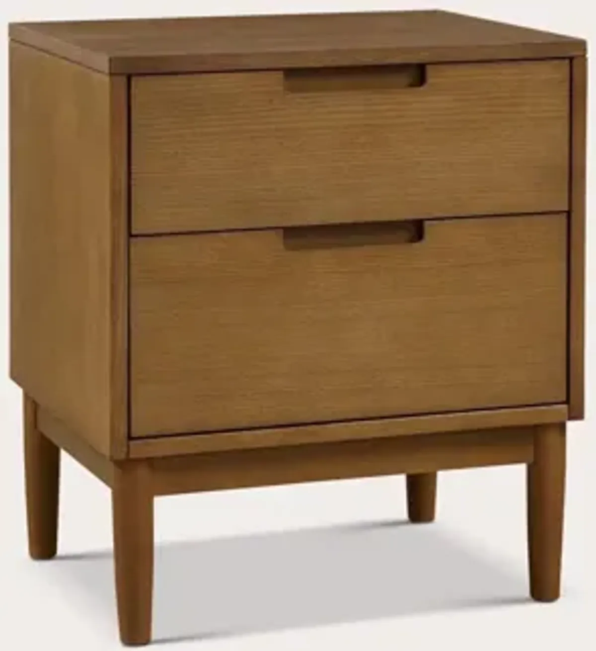 INK + IVY Ink & Ivy Mallory Walnut Wood 2-Drawer Nightstand