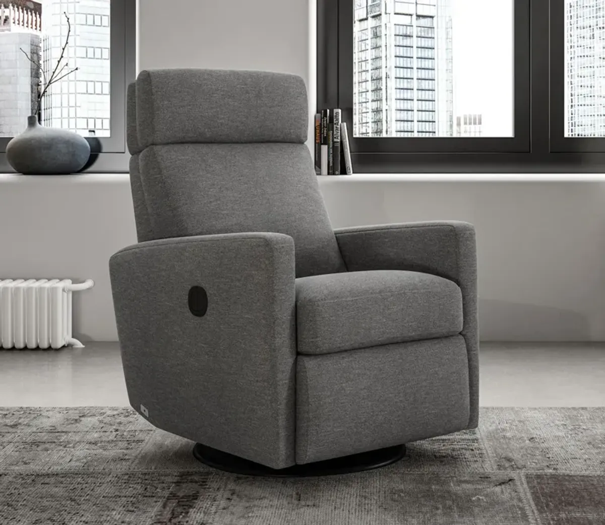 Luonto Track Lounger Recliner Chair - Charcoal