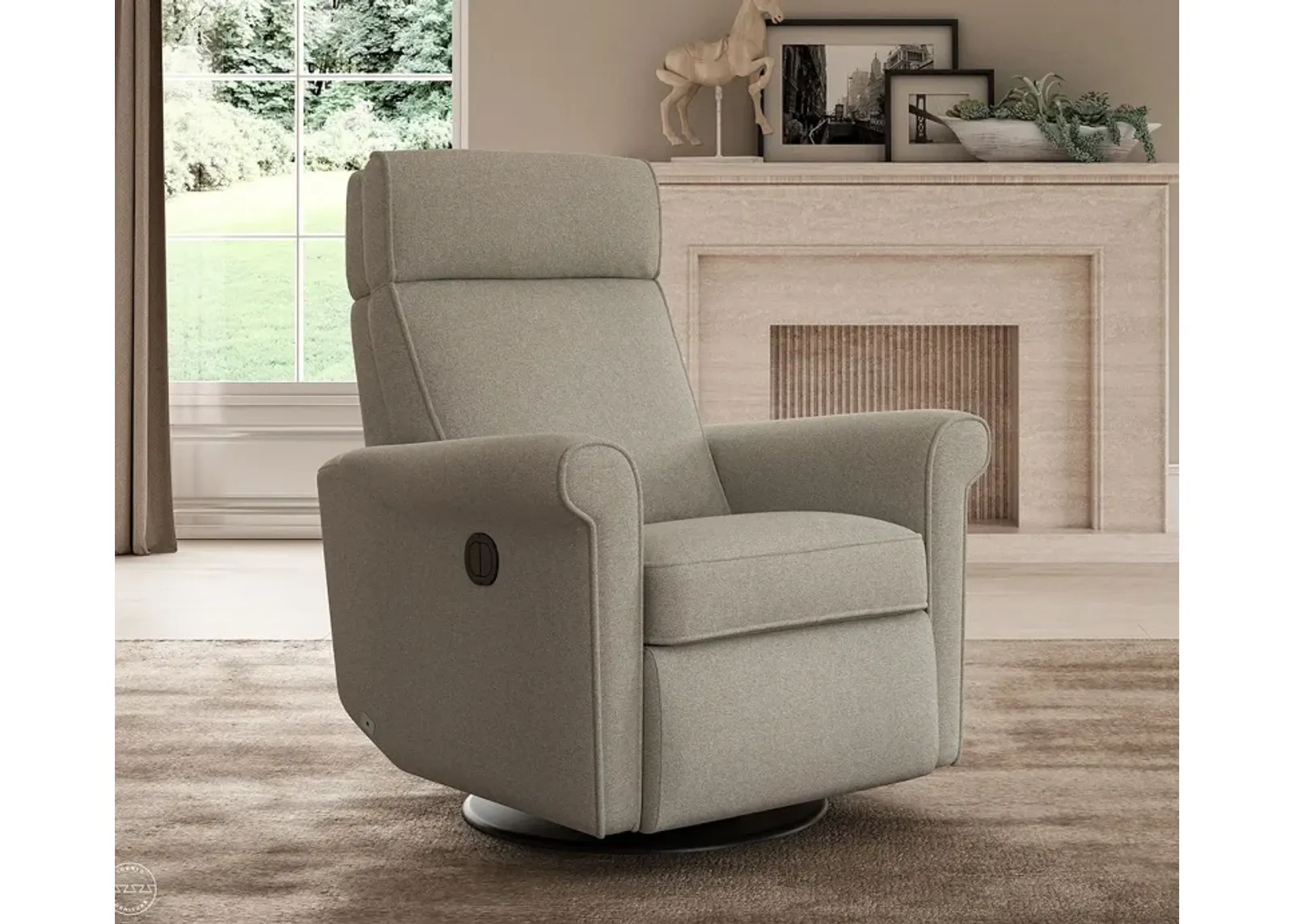 Luonto Rolled Lounger Recliner Chair - Pearl