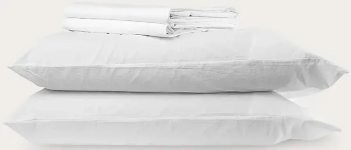 Blu Sleep Paradiso Crinkled Organic Cotton Sheet Set - Queen