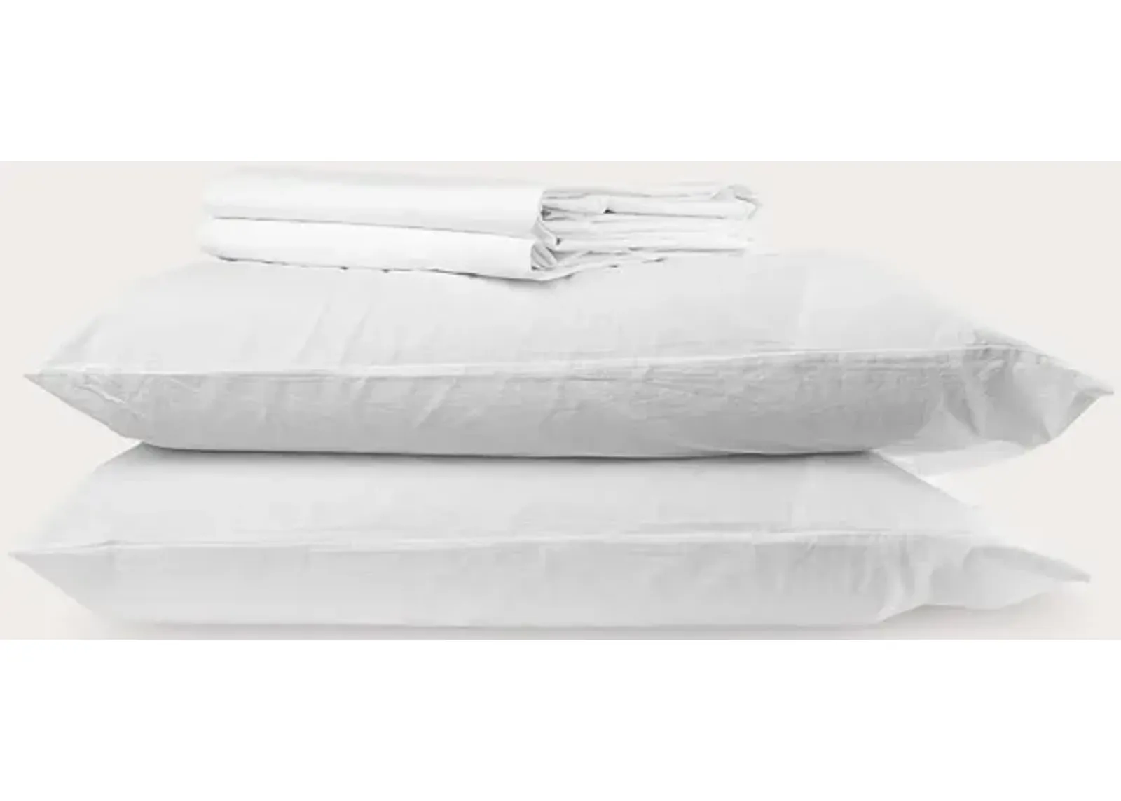 Blu Sleep Paradiso Crinkled Organic Cotton Sheet Set - Queen