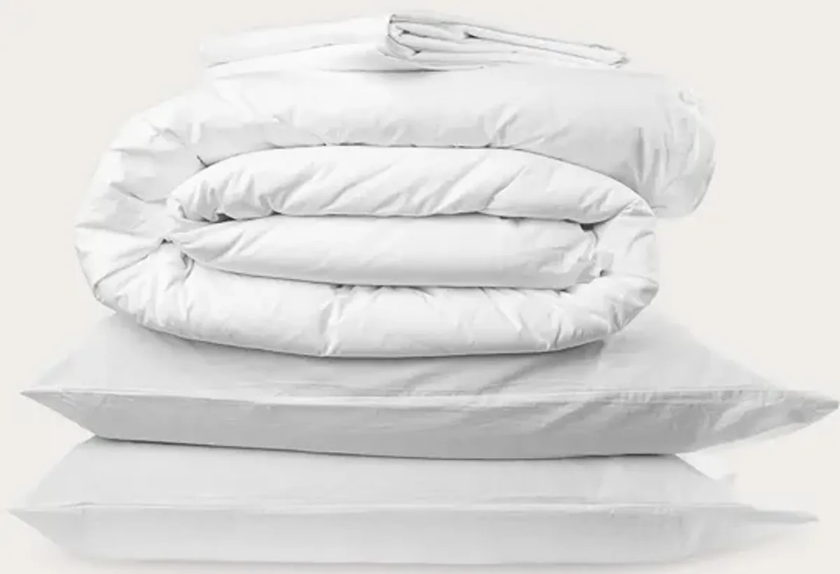 Blu Sleep Paradiso Crinkled Organic Cotton Sheet Set - King