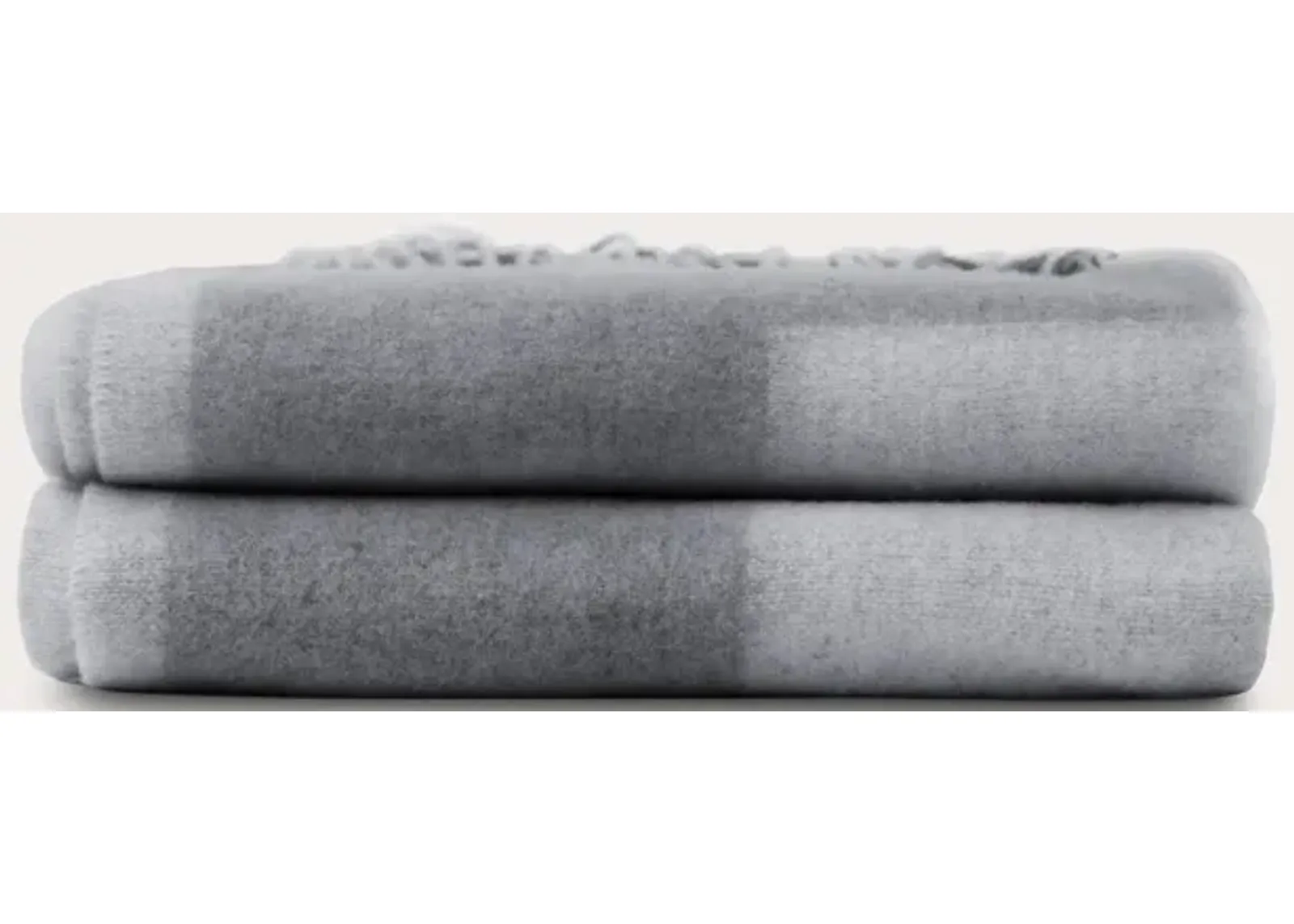 Blu Sleep Alpina Cashmere Throw Blanket - Gray - 14.2'' x 14.2''