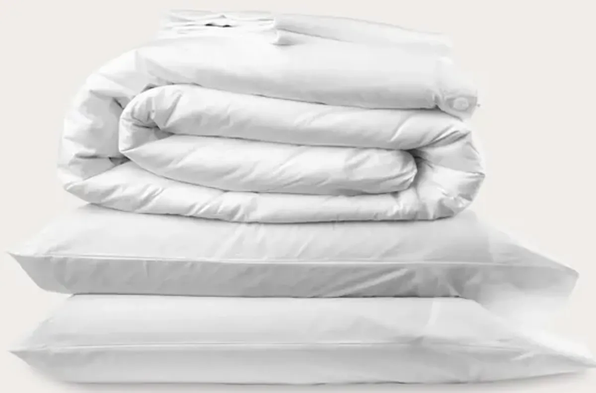 Blu Sleep Ostuni Cotton Percale Sheet Set - Sea Shell - Split King