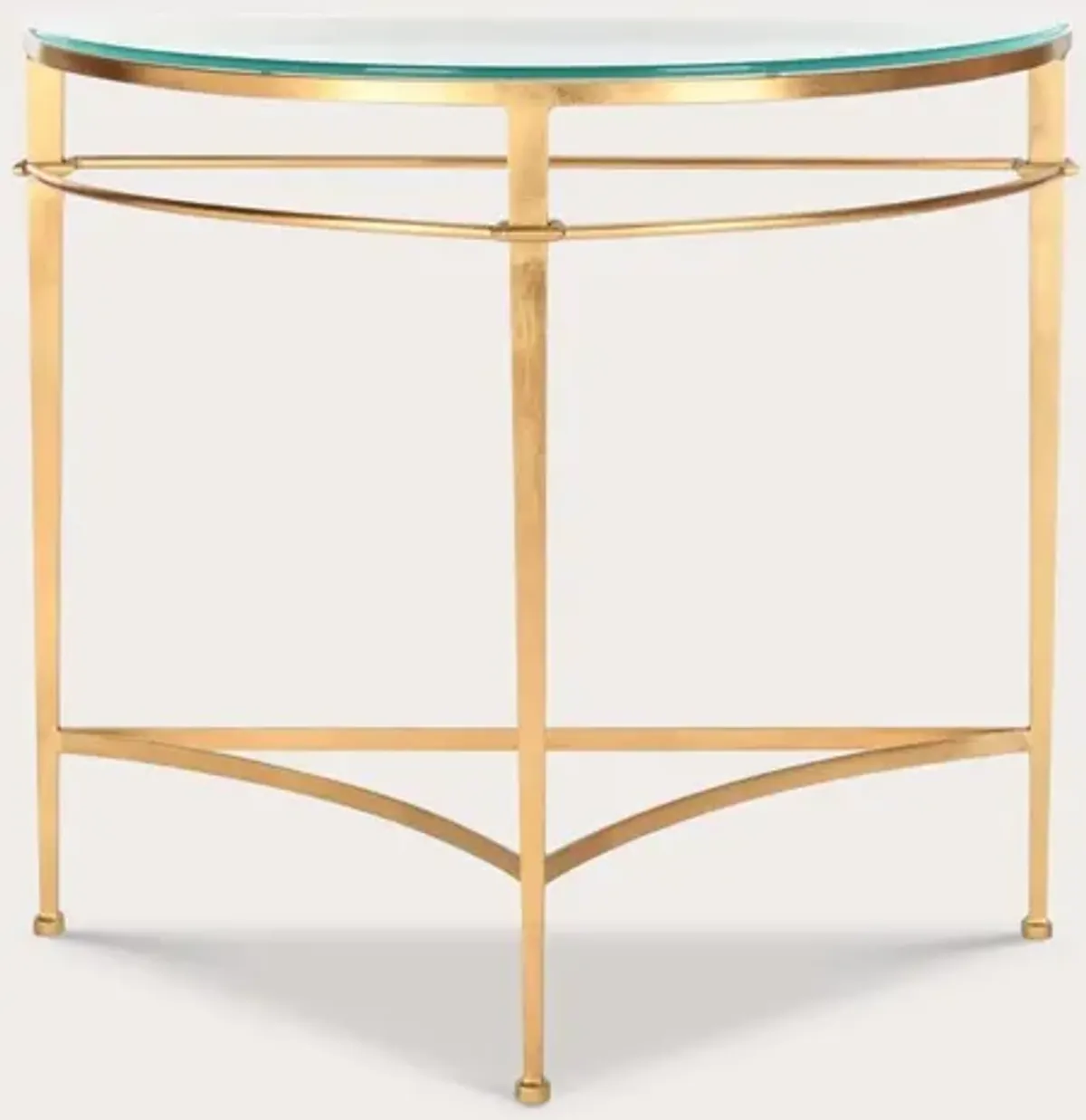 Safavieh Baur Glass Top Metal Console Table - Antique Gold