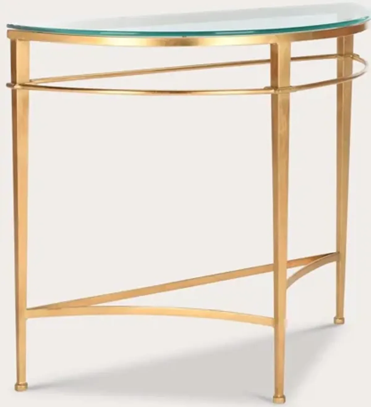 Safavieh Baur Glass Top Metal Console Table - Antique Gold