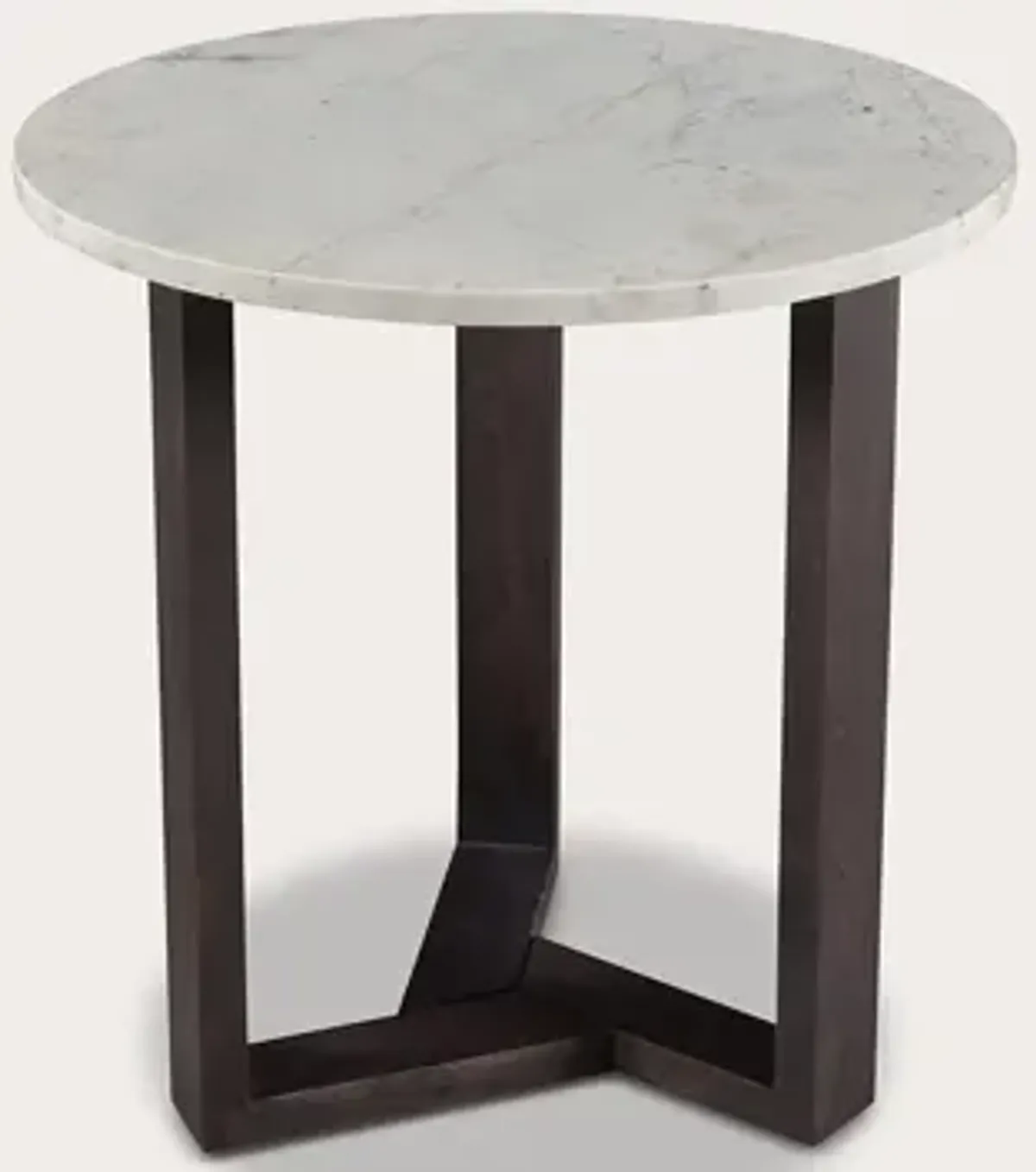 Moe's Furniture Jinxx Charcoal Grey Marble Round Side Table