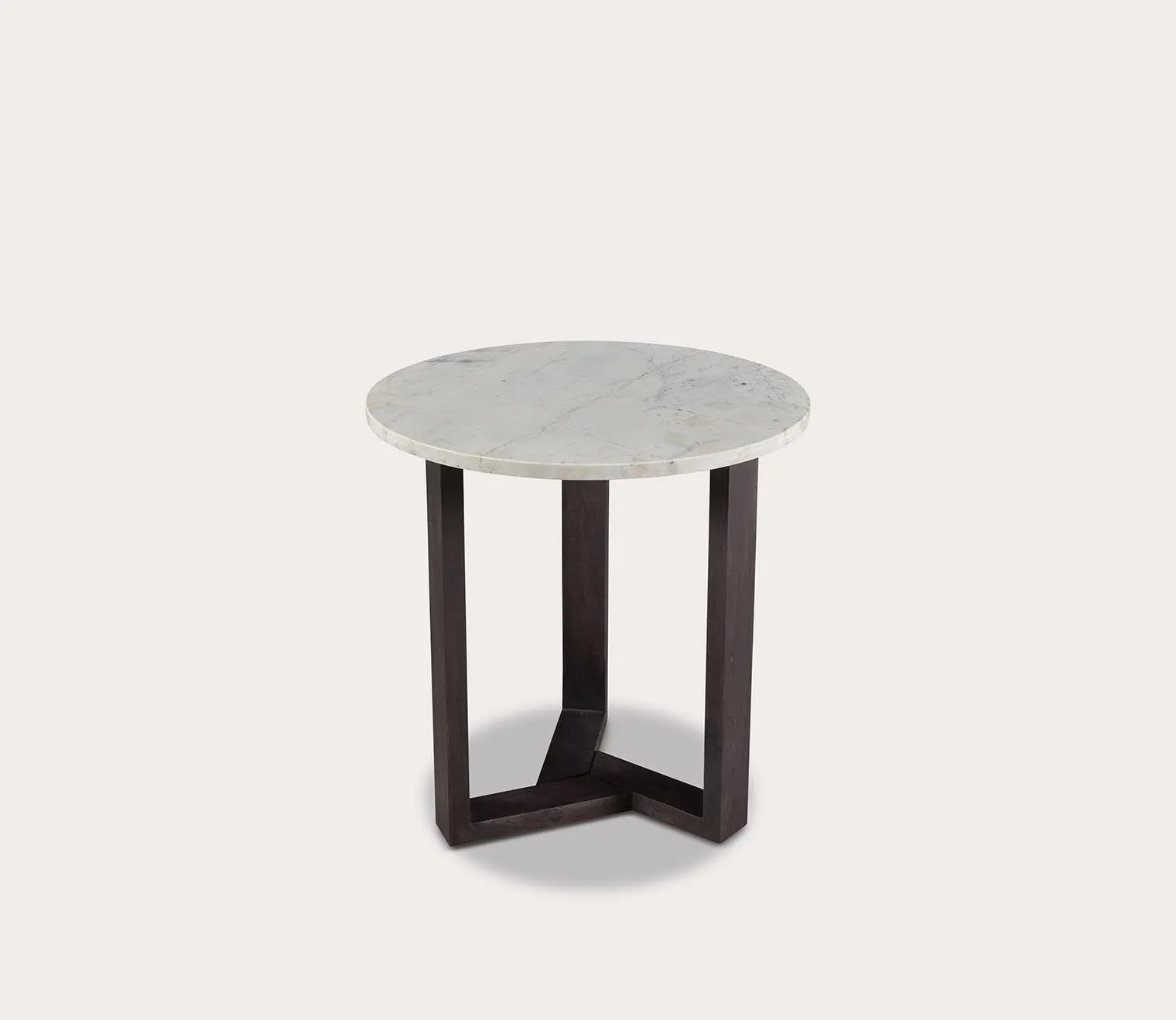 Moe's Furniture Jinxx Charcoal Grey Marble Round Side Table