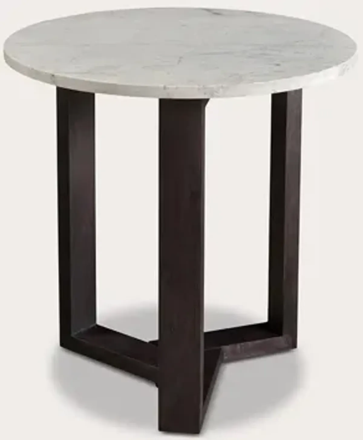 Moe's Furniture Jinxx Charcoal Grey Marble Round Side Table