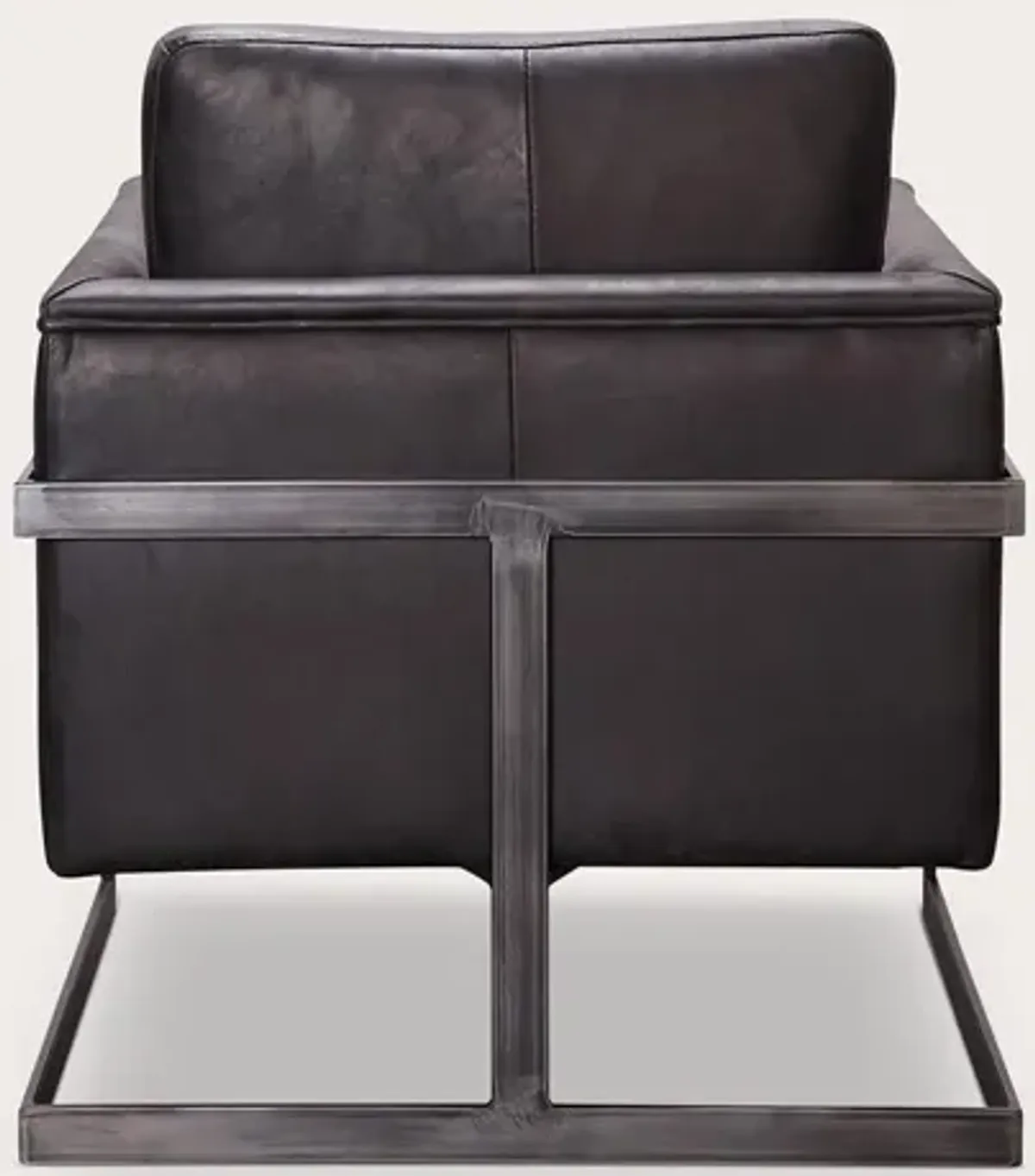 Moe's Furniture Luxley Iron Frame Upholstered Club Chair - Onyx Black