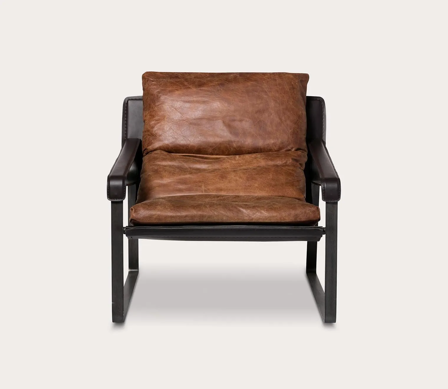 Moe's Furniture Connor Genuine Leather Club Chair