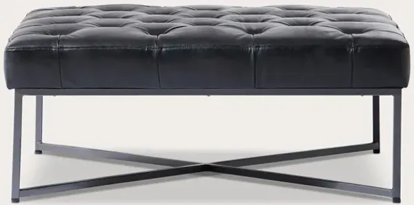 Moe's Furniture Emanuel Tufted Buffalo Leather Coffee Table