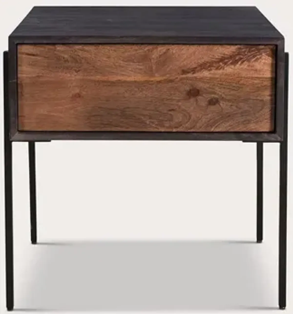 Moe's Furniture Tobin Mango Wood 1-Drawer Side Table