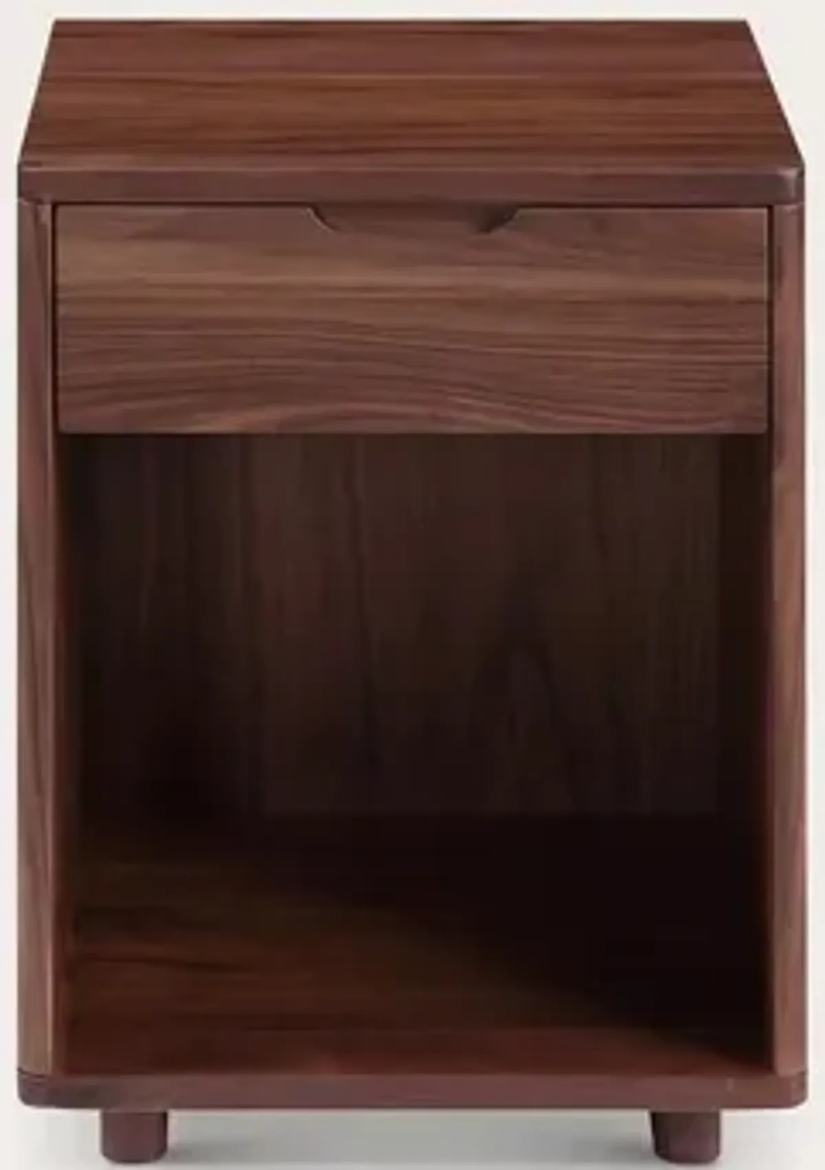 Moe's Furniture Osamu Walnut Wood 1-Drawer Nightstand