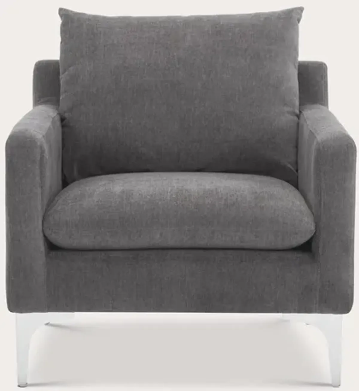 Moe's Furniture Paris Fabric Upholstered Armchair - Anthracite