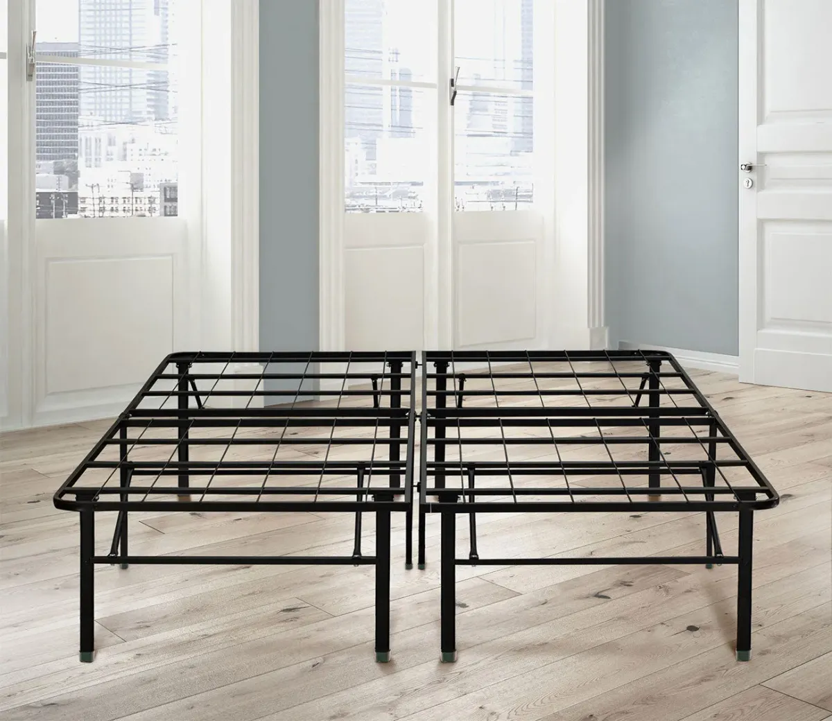 Boyd Sleep 18-Inch Bonus Base Metal Platform Bed Frame - Memory Foam - Full