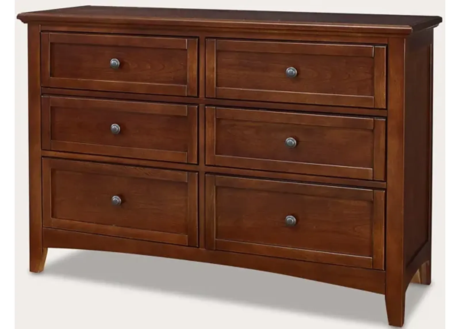 Vaughan Bassett Bonanza 6-Drawer Double Dresser - Merlot