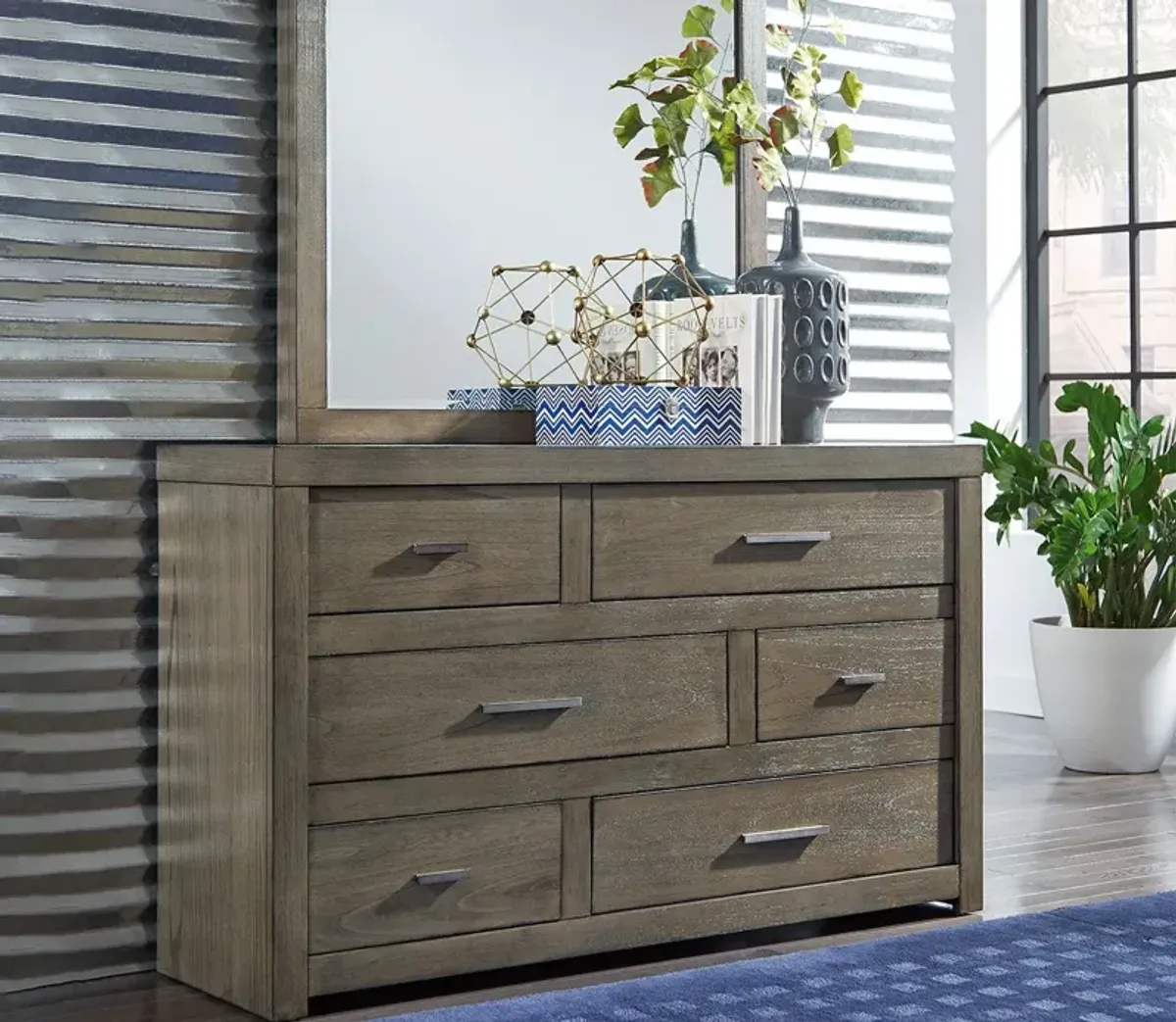 Aspen Home Modern Loft 6-Drawer Dresser